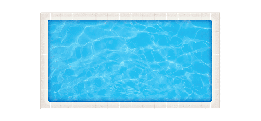 Klassisk rektangulær swimmingpool i et stilrent design.